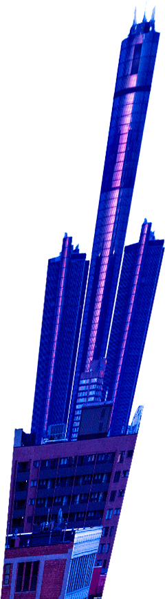 Transparent image of a building.